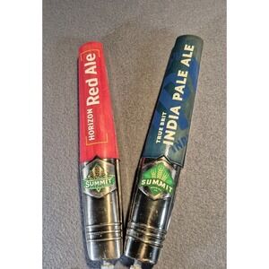 Summit Brewing Company‎ Horizon Red Ale Beer And True Brit IPA Tap Handle
